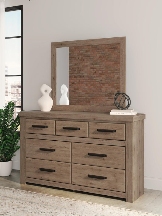 Oliandon Dresser and Mirror