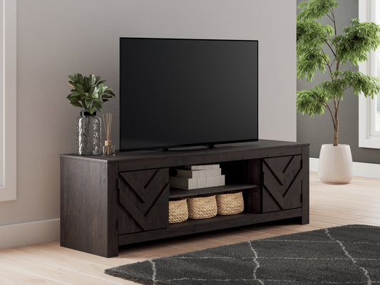 Cayboni LG TV Stand w/Fireplace Option