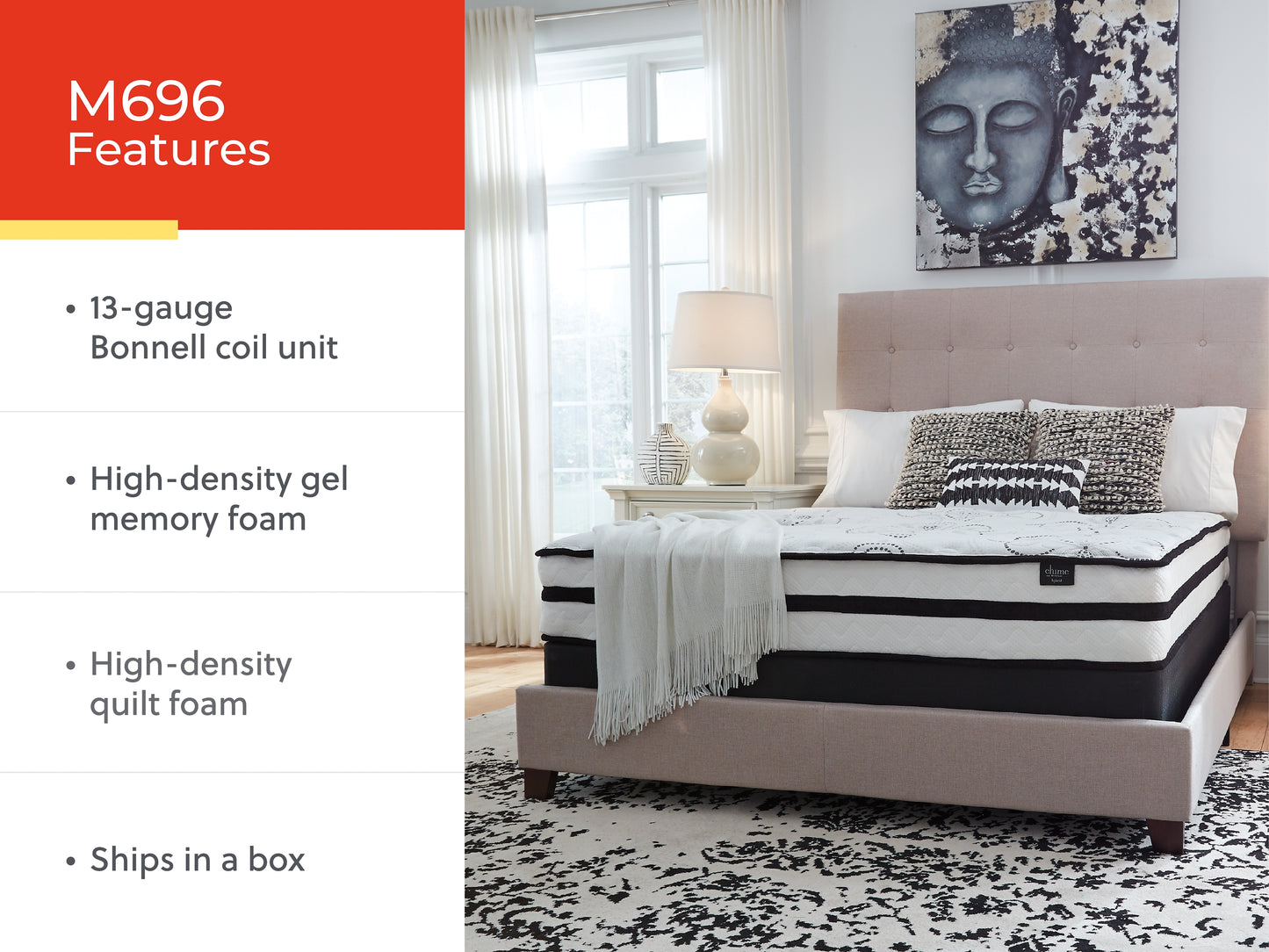 Chime 10 Inch Hybrid  Mattress