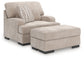 High Profile Chair and Ottoman