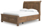 Feddinger Queen Storage Sleigh Bed with Mirrored Dresser, Chest and Nightstand