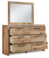 Hyanna King Panel Bed, Dresser and Mirror