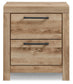 Hyanna Twin Panel Bed with 1 Side Storage, Dresser, Mirror, Chest and Nightstand