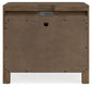 Cabalynn Queen Upholstered Bed with Mirrored Dresser and Nightstand