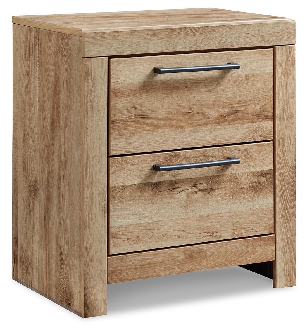 Hyanna Queen Panel Storage Bed with 2 Under Bed Storage Drawer, Dresser, Mirror and Nightstand