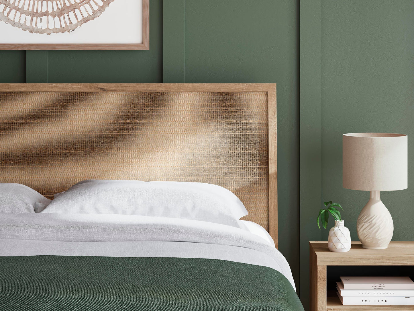 Cielden King Panel Headboard, Dresser, Mirror and Nightstand