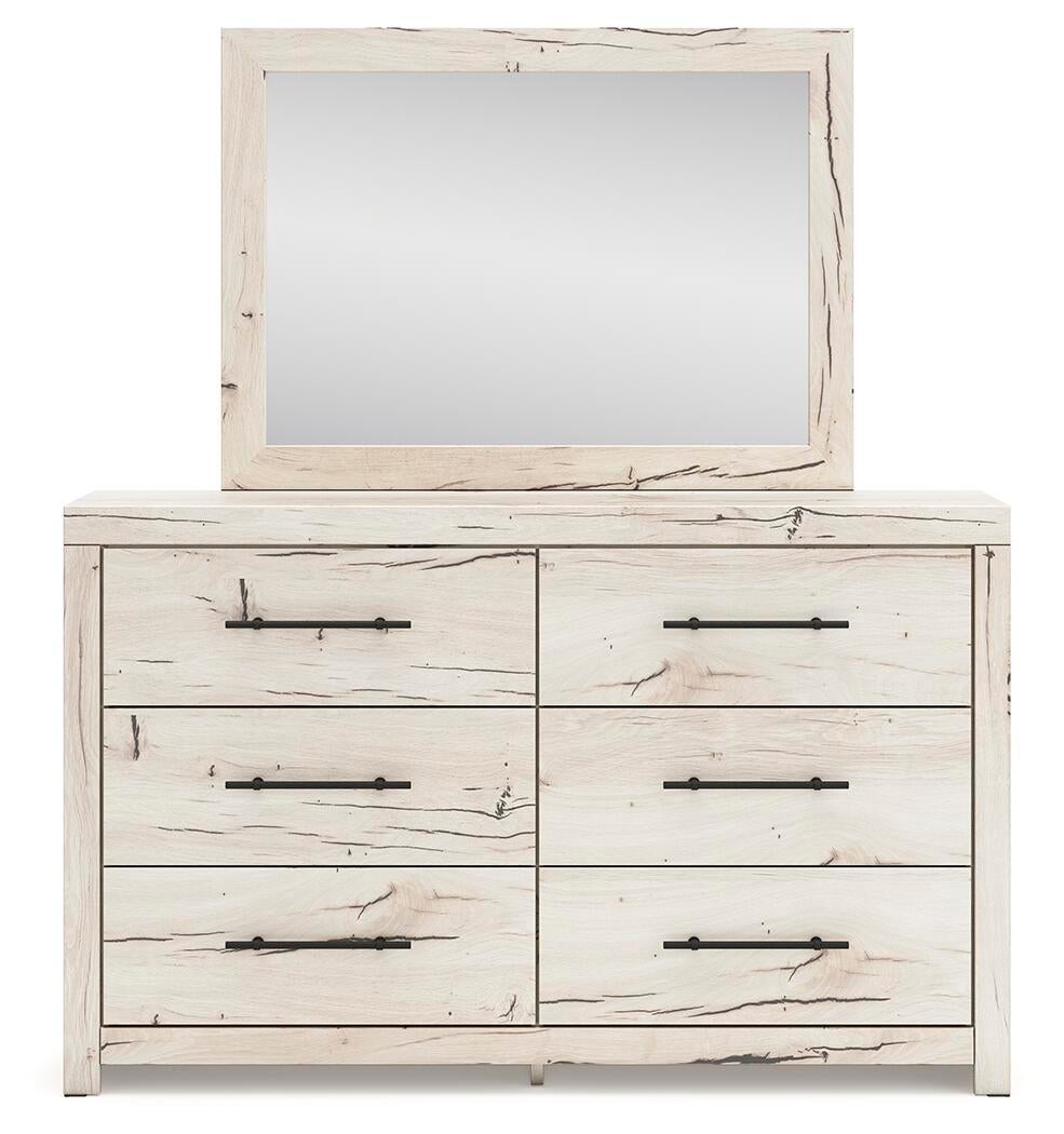 Lawroy Queen Panel Bed, Dresser, Mirror, Chest and Nightstand