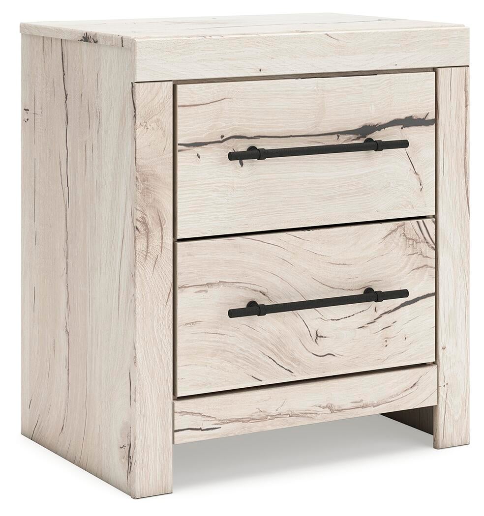 Lawroy Full Panel Storage Bed, Dresser, Mirror and Nightstand