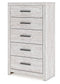Cayboni Twin Panel Bed, Dresser, Mirror, Chest and Nightstand