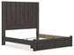 Fraluna King Panel Storage Bed, Dresser, Mirror and Nightstand