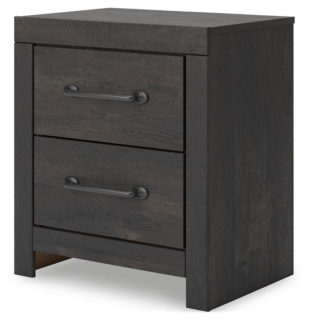 Hollivern Twin Panel Bed with Storage, Dresser, Mirror, Chest and Nightstand