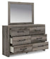 Graystorm Full Panel Storage Bed, Dresser, Mirror and Nightstand