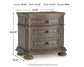 Ardenfield Queen Upholstered Sleigh Bed, Dresser, Mirror and Nightstand