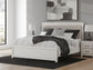Zuraleus King Upholstered Panel Bed, Dresser, Mirror, Chest and Nightstand