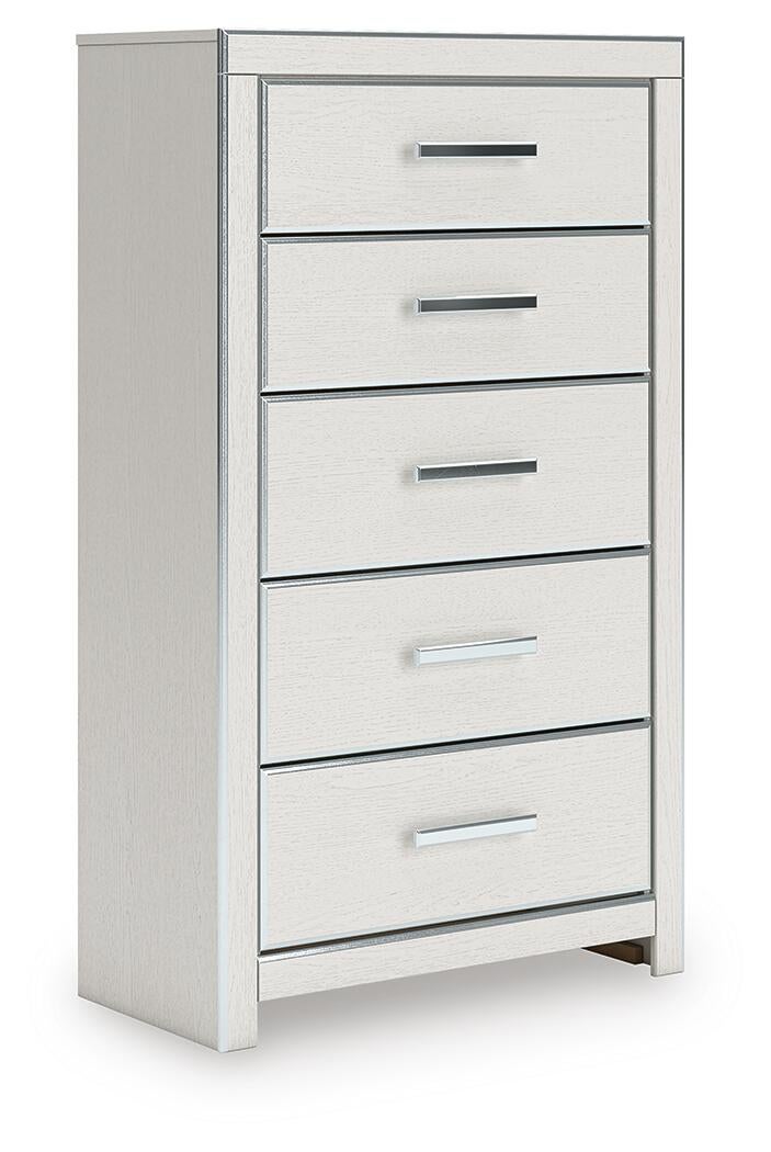 Zuraleus Queen Upholstered Bed, Dresser, Mirror, Chest and Nightstand