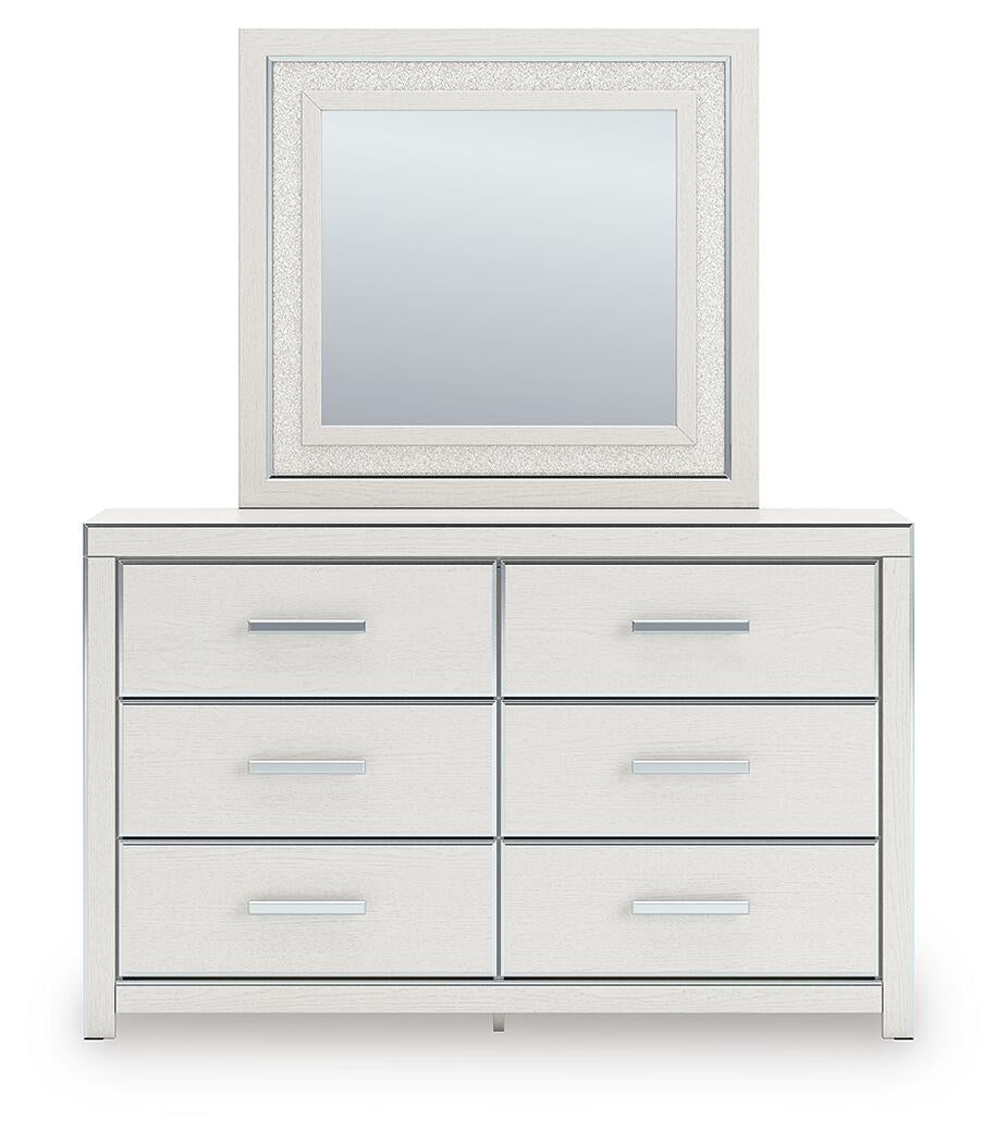 Zuraleus Queen Upholstered Bed, Dresser and Mirror