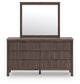 Pamytta Queen Panel Bed, Dresser and Mirror