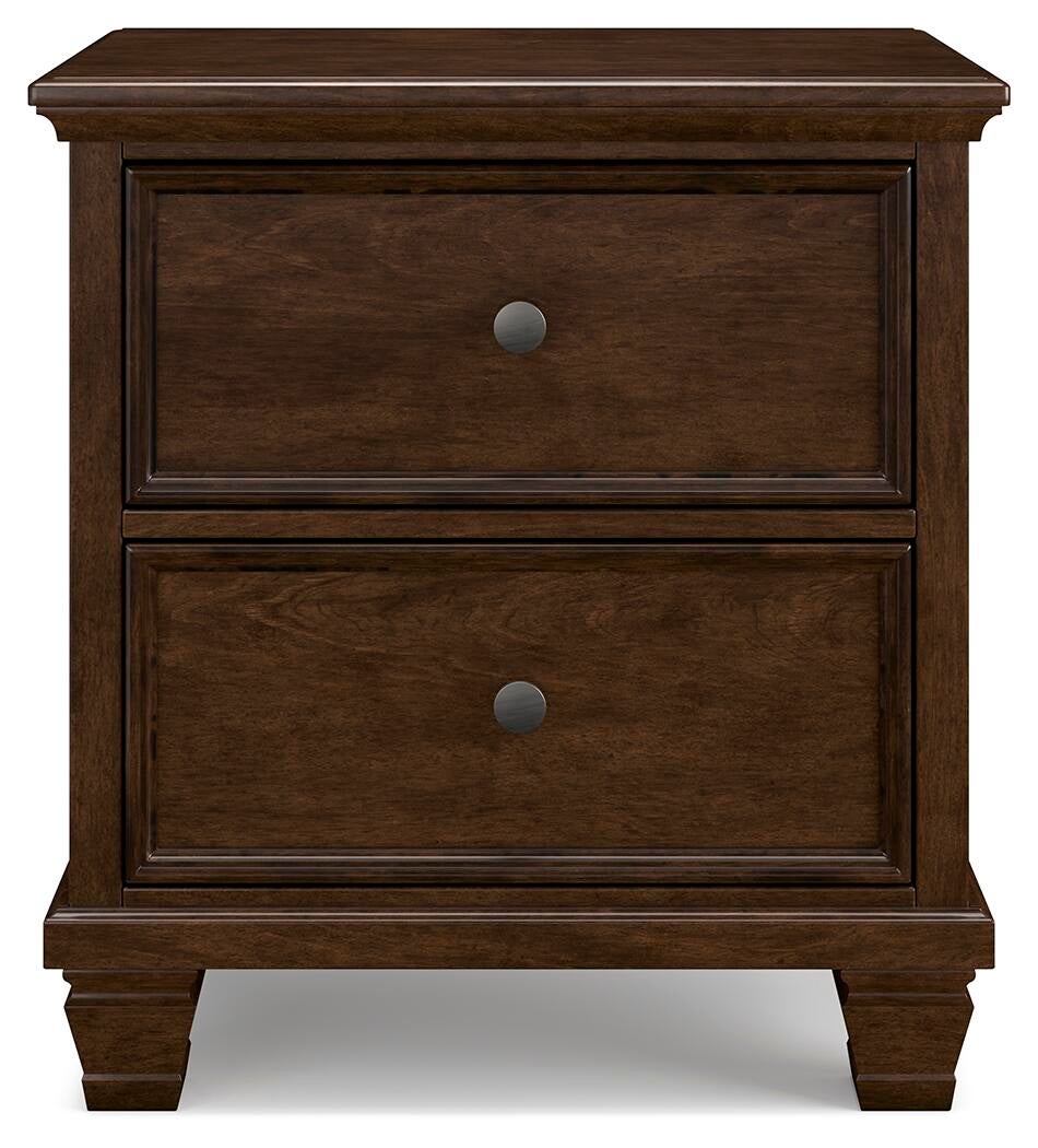 Danabrin Queen Panel Storage Bed, Dresser, Mirror and Nightstand