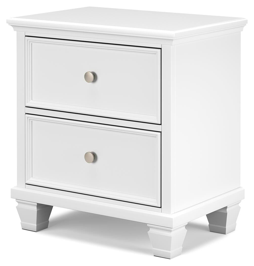 Fortman Queen Panel Storage Bed with Mirrored Dresser and Nightstand