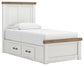 Savonport Twin Panel Bed with Storage
