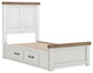 Savonport Twin Panel Bed with Storage