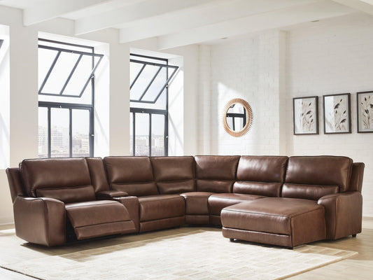DeepWakes 6-Piece Power Reclining Sectional with Chaise