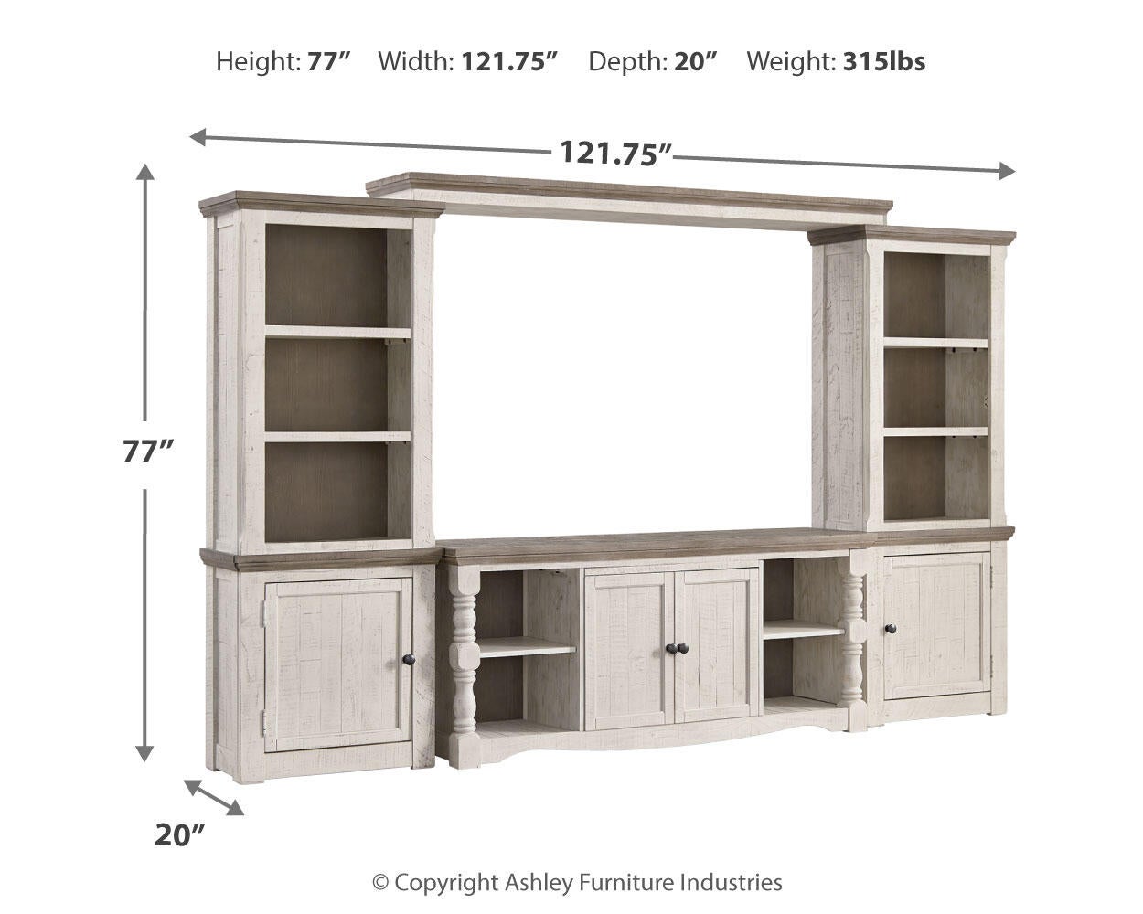 Havalance 4-Piece Entertainment Center