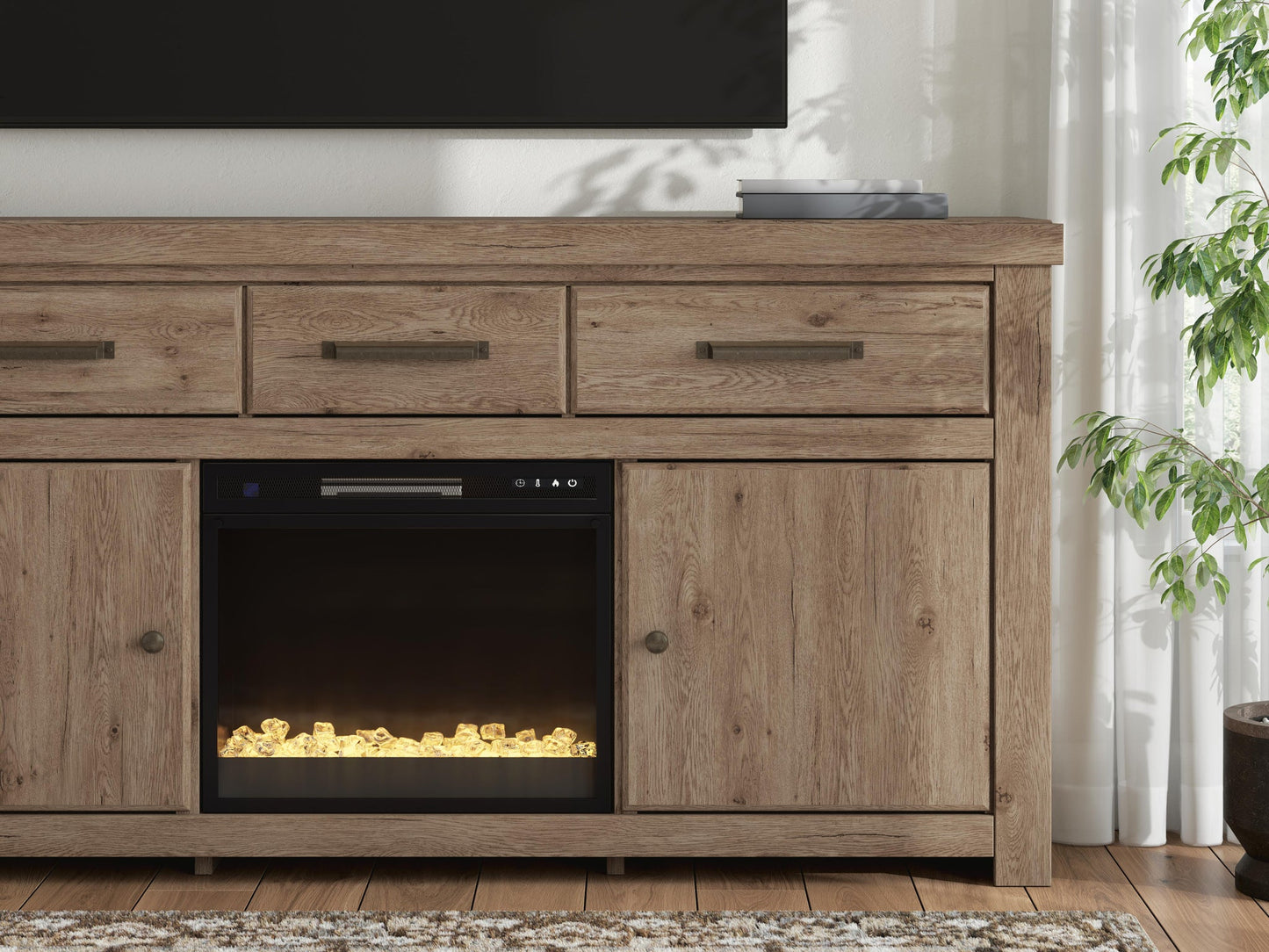 Garistyn 73" TV Stand with Electric Fireplace