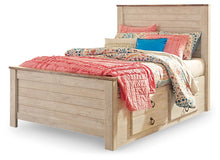 Load image into Gallery viewer, Willowton  Panel Bed With 2 Storage Drawers
