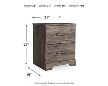 Load image into Gallery viewer, Ralinksi Two Drawer Night Stand
