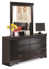 Load image into Gallery viewer, Huey Vineyard Twin Sleigh Headboard with Mirrored Dresser and 2 Nightstands
