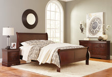 Load image into Gallery viewer, Alisdair  Sleigh Bed With Mirrored Dresser
