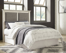 Load image into Gallery viewer, Cambeck Queen Upholstered Panel Headboard with Mirrored Dresser, Chest and 2 Nightstands
