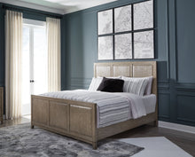Load image into Gallery viewer, Chrestner King Panel Bed with Mirrored Dresser and Chest
