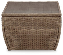 Load image into Gallery viewer, Sandy Bloom Outdoor Coffee Table with End Table
