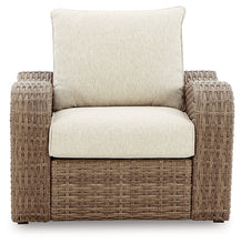 Load image into Gallery viewer, Sandy Bloom Outdoor Lounge Chair and Ottoman
