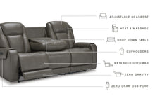 Load image into Gallery viewer, Card Player PWR REC Sofa with ADJ Headrest
